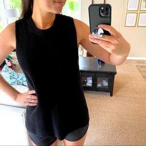 J Crew Black Tank Sweater
